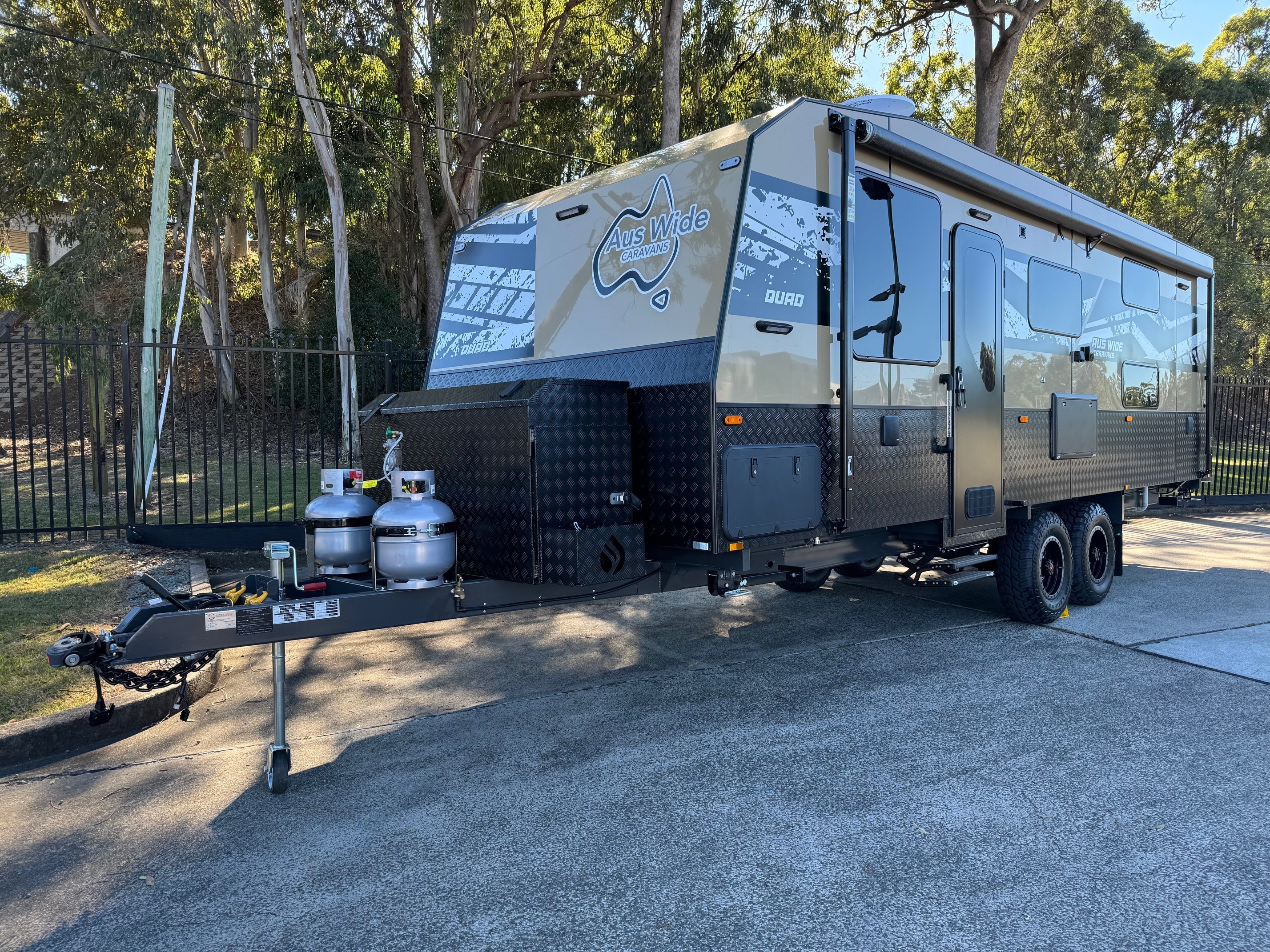 2024 Auswide 24ft Quad Bunk Offroad Caravan